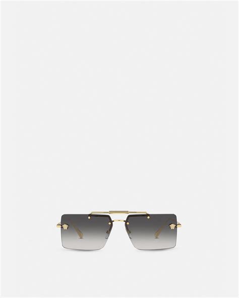 Medusa Glam Sunglasses Black,Gold 